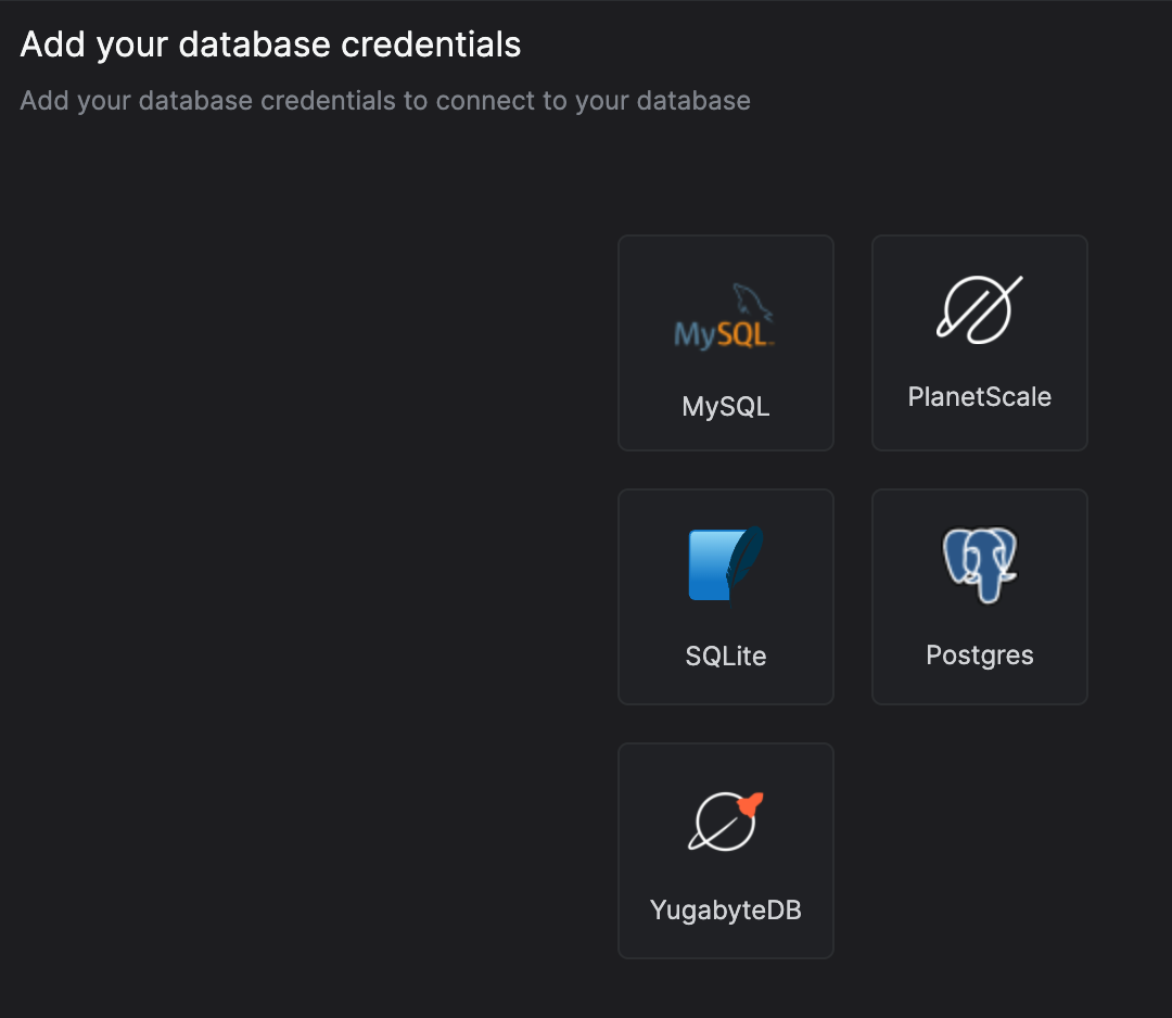 Add new SQLite connection